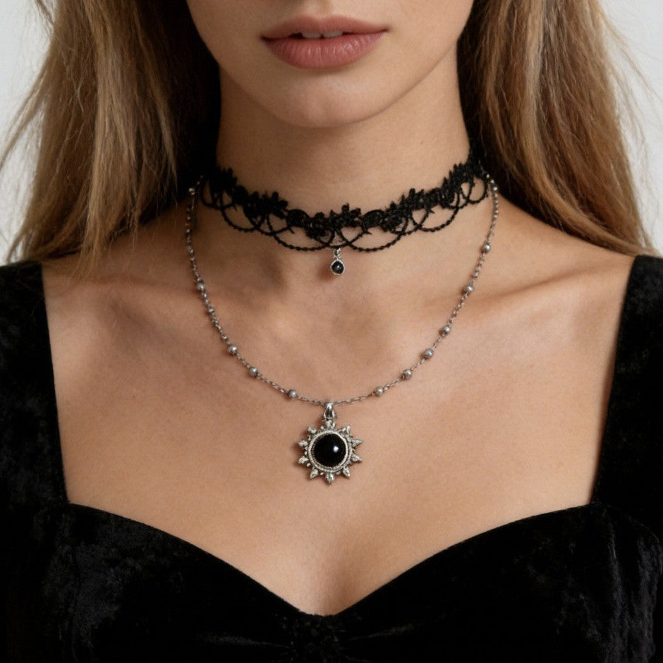 Lace Tassel Clavicle Chain Niche Personality Necklace