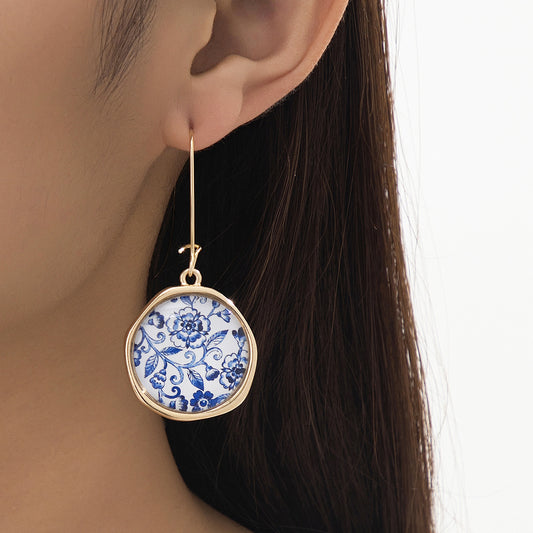 Women's French Style Flower Elegant Retro Dignified Sense Of Design Earrings