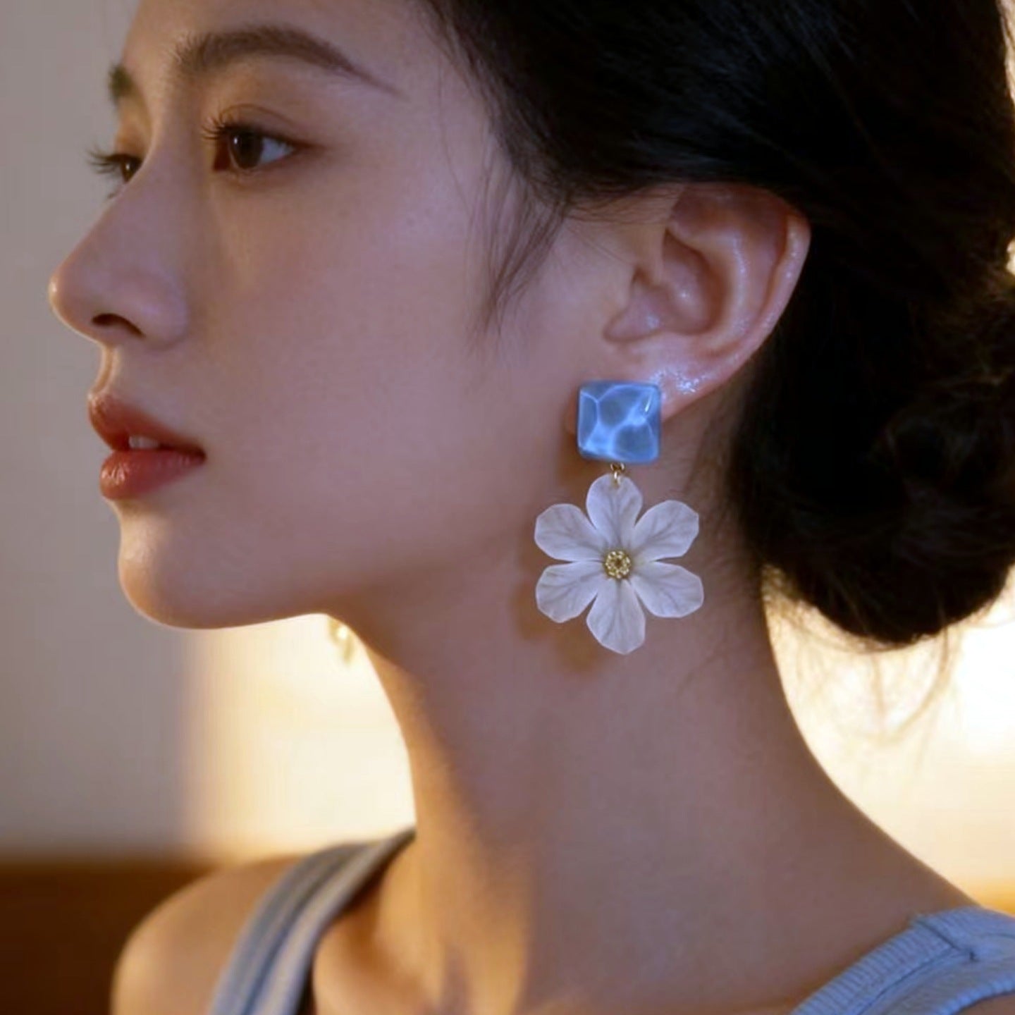 Middle Ancient Niche Retro Design Bow High Sense Earrings
