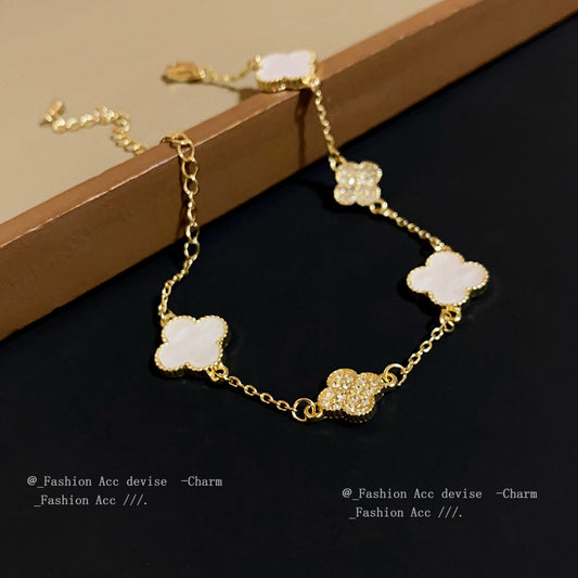 Diamond Acetate Flower Korean Sweet Elegant Bracelets