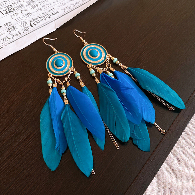 Women's Bohemian Style High-grade Ethnic Exaggerated Unique Earrings