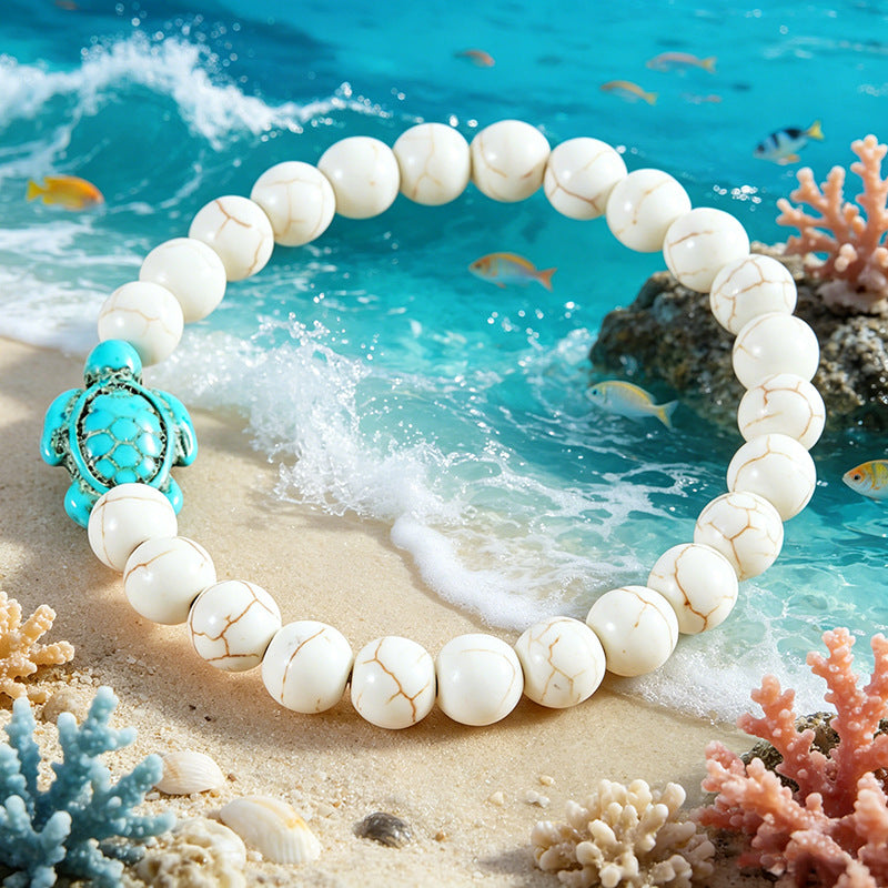 Sea Turtle Ocean Series Holiday Natural Shell Bracelet