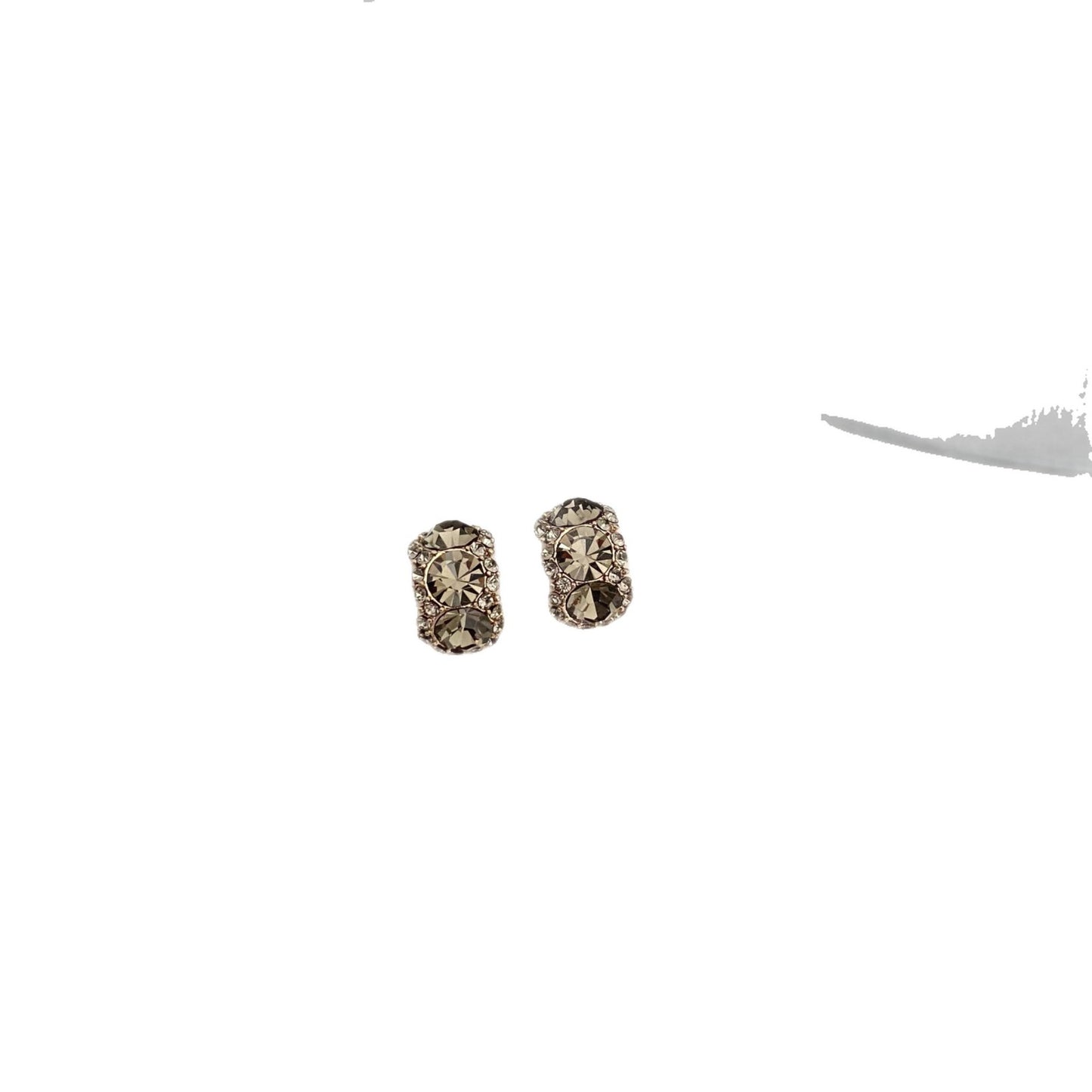 Women's Blue Shaped Zircon For Flash Exquisite Versatile Earrings