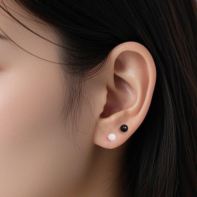 Ear Female Ceramic Bar Not Allergic Sleeping No Need Stud Earrings