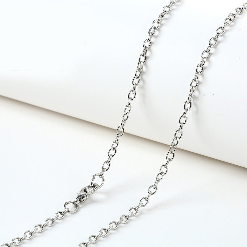 Women's & Men's Cross Chain For Korean Trinkets White Necklaces