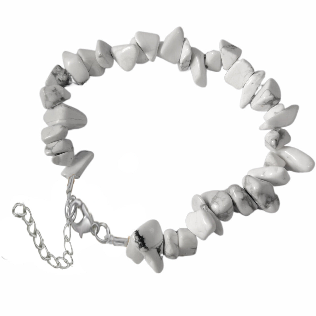 Natural Crystal Agate Gravel Irregular Stone Lobster Bracelet