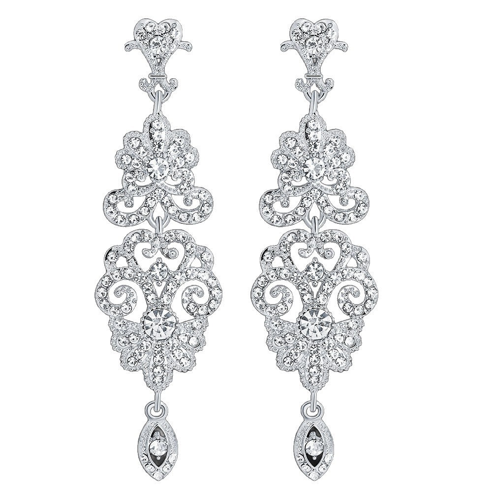 Tassel Ear Clip Vintage Court Style Rings