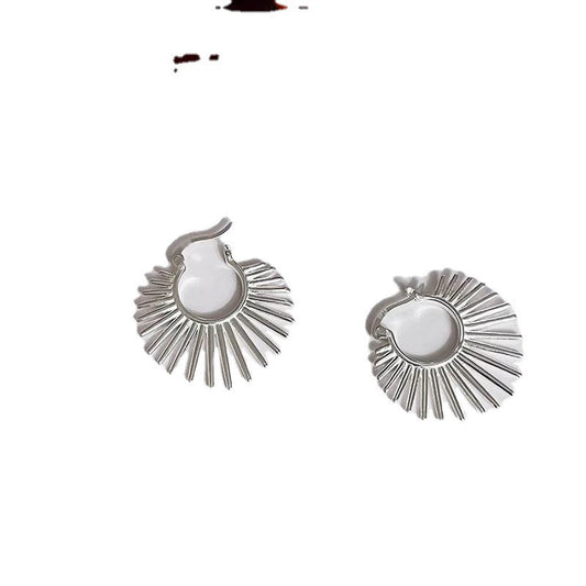 Sweet Sunflower Female Personality Fashion Design Sense Ear Earrings