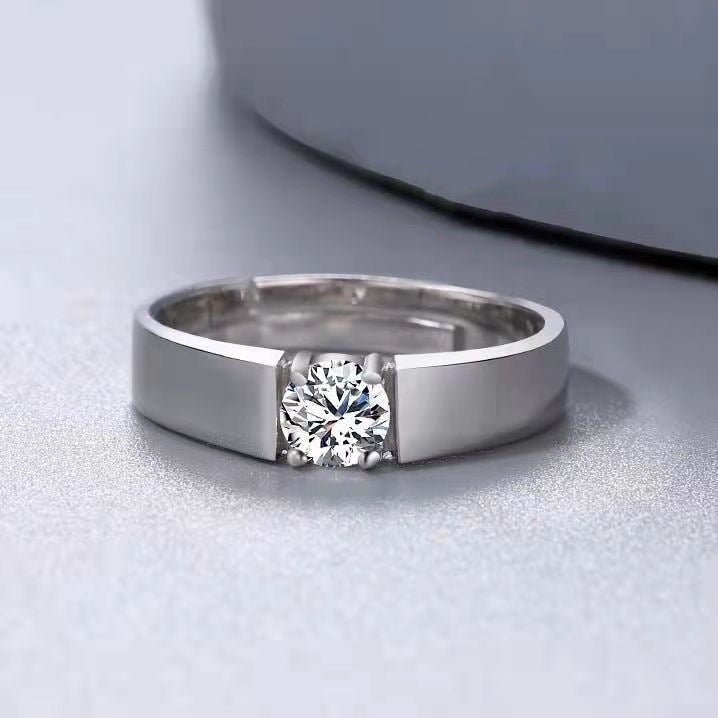 Couple Wedding Simulation Diamond Open Mouth Proposal Fake Female Male Ring