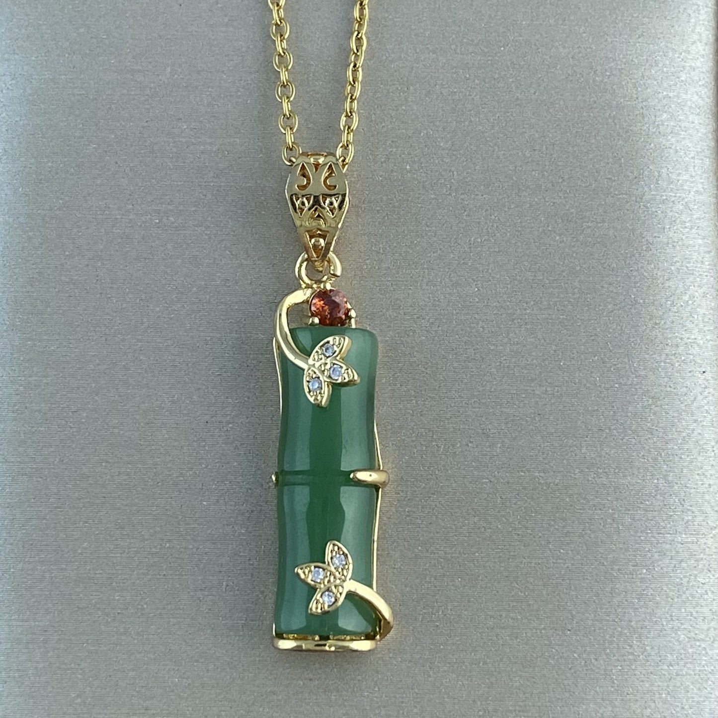 Women's Real Gold Plating Opal Fox Clover Pendants