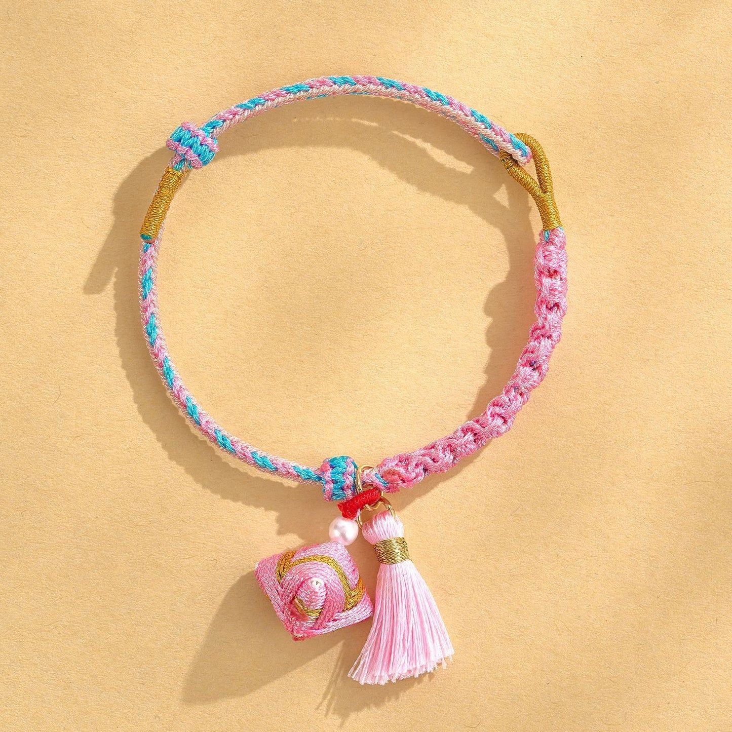Dragon Boat Festival Colorful Rope Small Red Hand-woven Tiger Head Bracelet