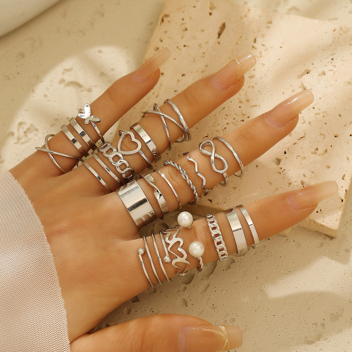Women's Butterfly Open More Than Knuckle Sets Of Ring