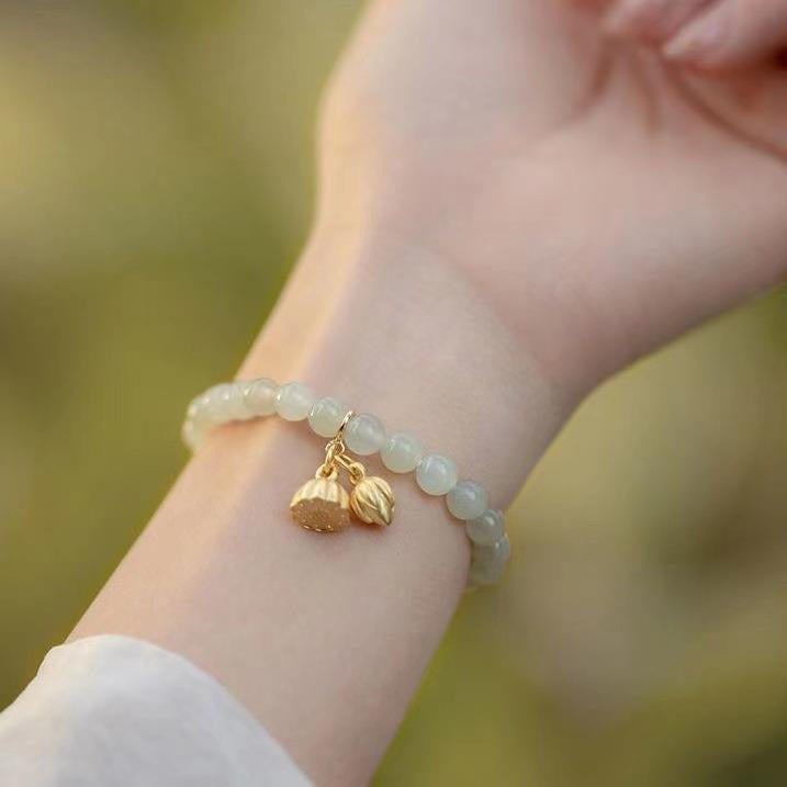 Women's Jade Rabbit Blessing Card For Design Good-looking Girlfriends Bracelets