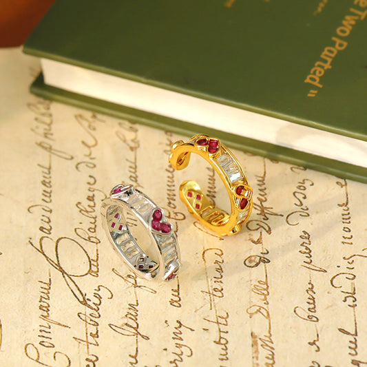 Niche Unique Index Finger Light Luxury Rings