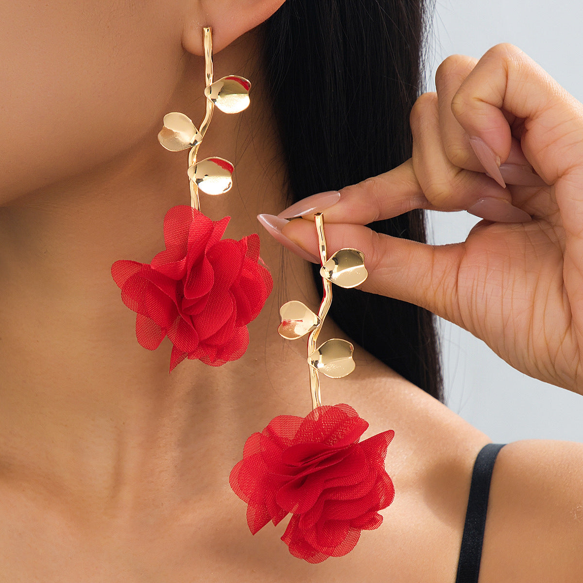 Women's Trend Tassel Flowers Suitable For Party Holiday Earrings