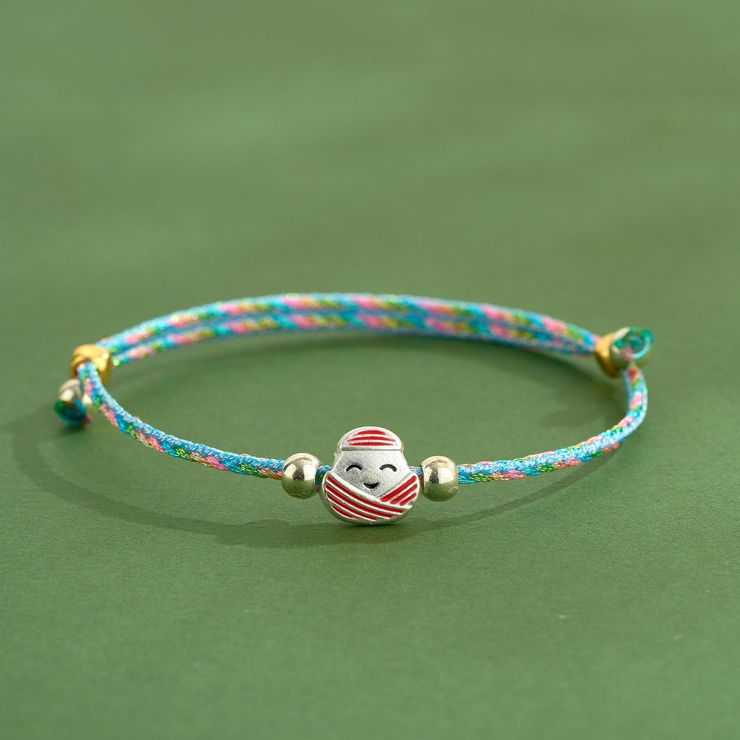 Dragon Boat Festival Colorful Rope Small Red Hand-woven Tiger Head Bracelet