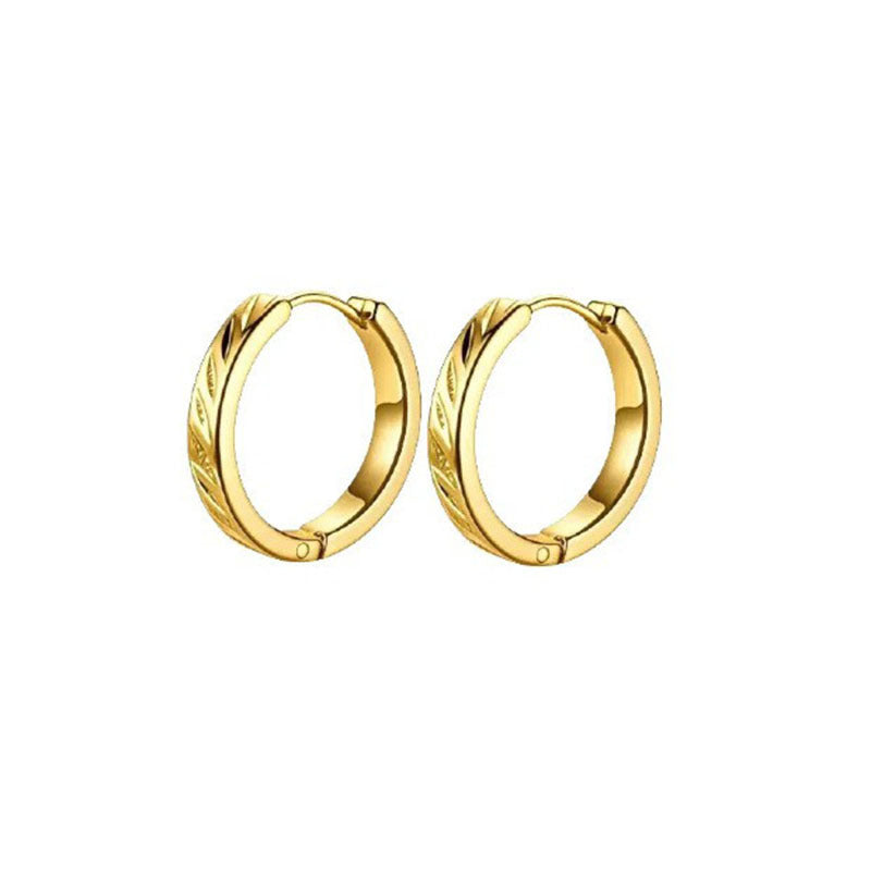 Stainless Steel Ear Male Female Personality Earrings