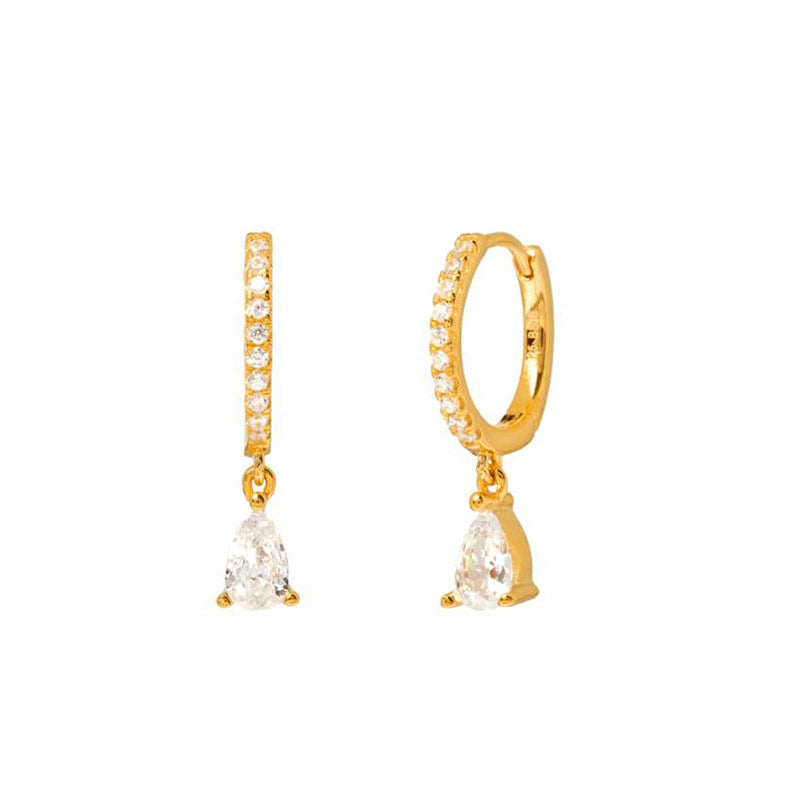 French Entry Lux Geometric Inlaid White Diamond Simple Rings