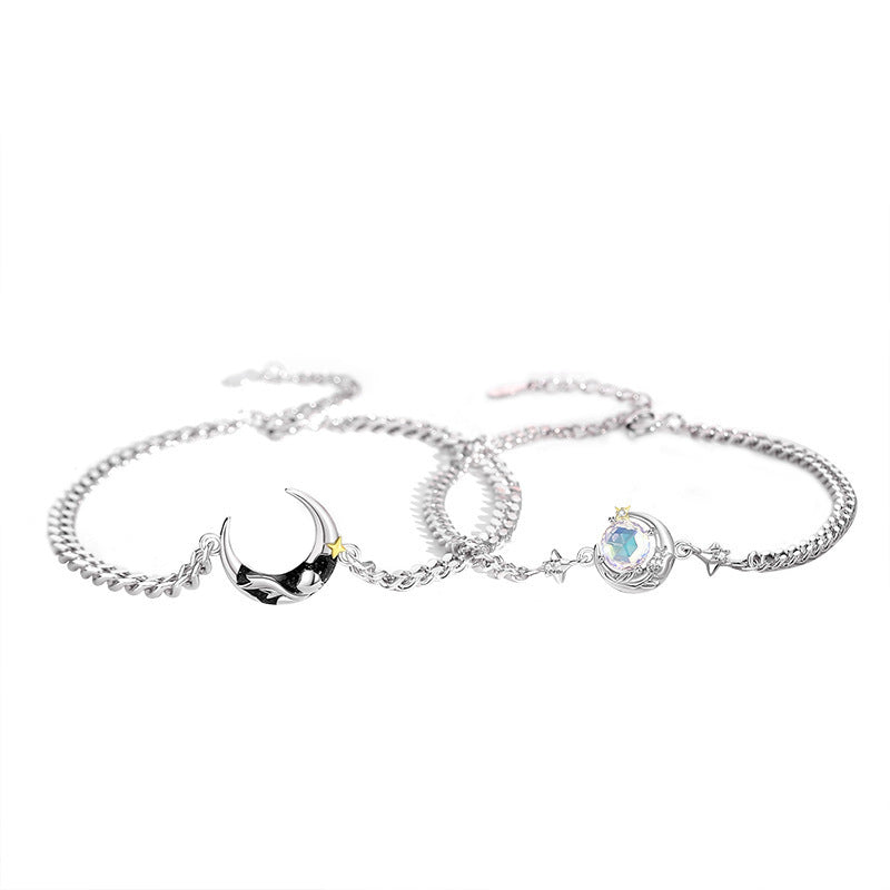 Women's & Men's Couple Niche High Sense Star Moon Valentine's Bracelets