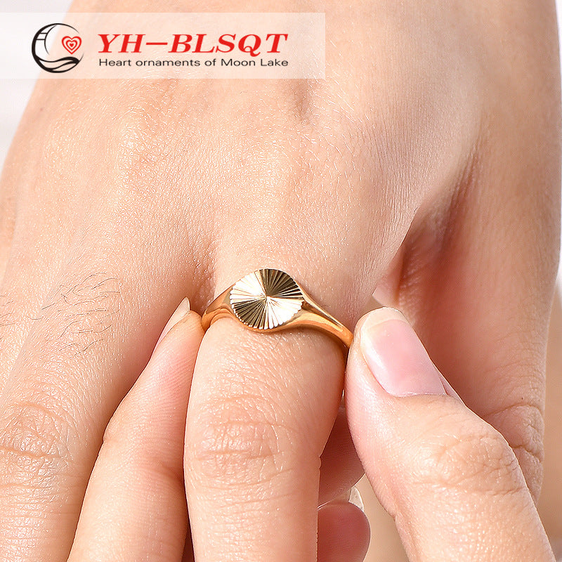 Stackable Sunshine Fashion Jewelry Gift Gold Rings