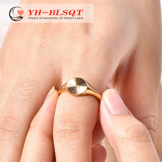 Stackable Sunshine Fashion Jewelry Gift Gold Rings