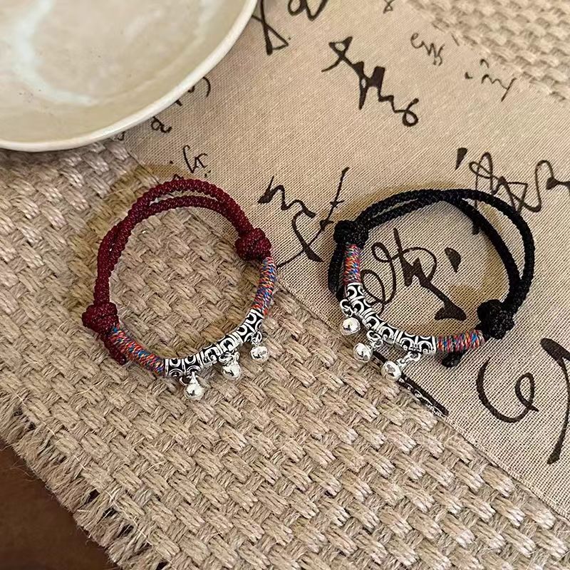 Women's Style Bell Ancient High-grade Hand-woven Retro Bracelets