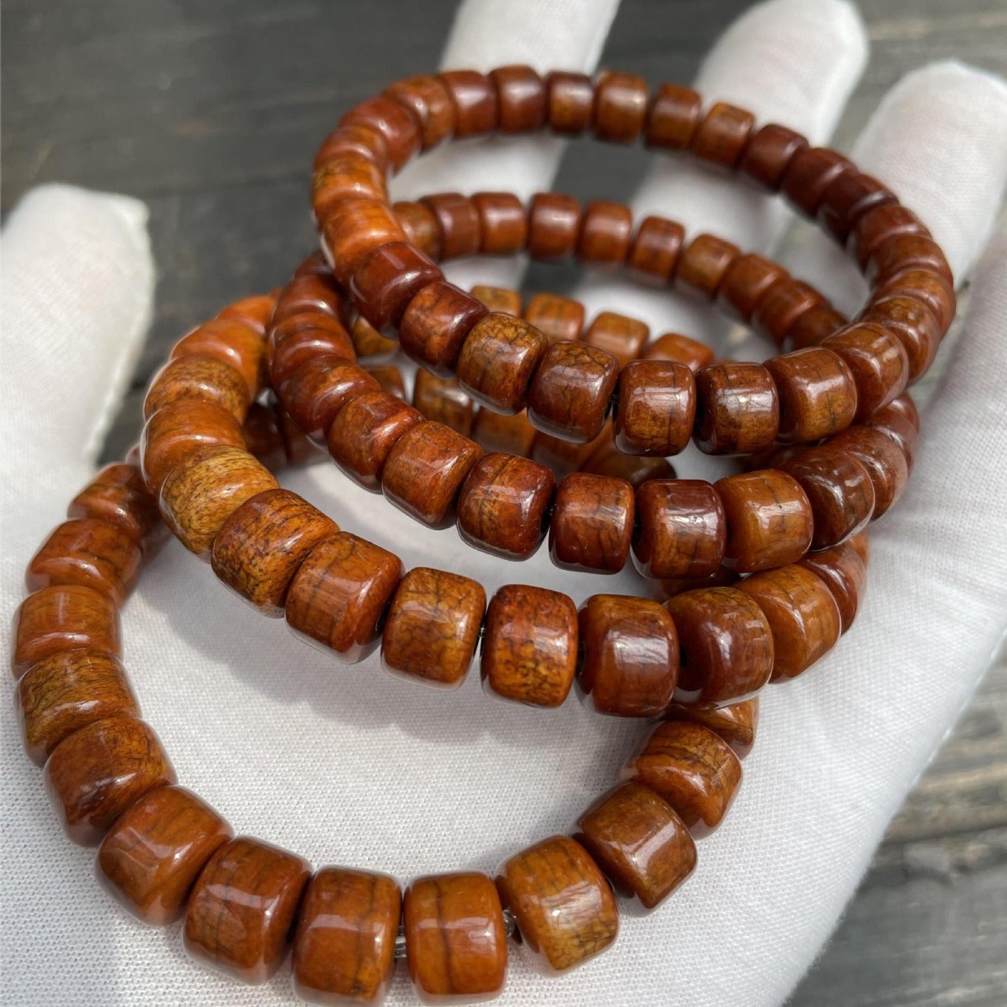 Men's Ethnic Style Yak Bone Cultural Artifact Prayer Beads Bracelets