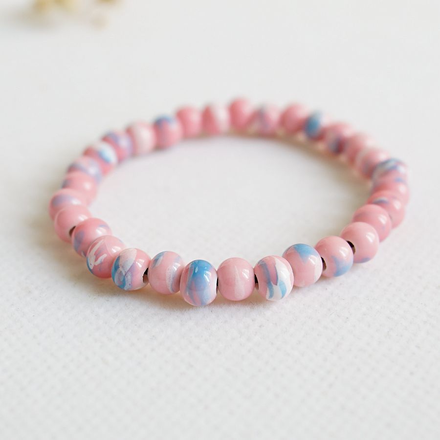 Idyllic Sweet Gradient Color Beaded Hand Bracelets