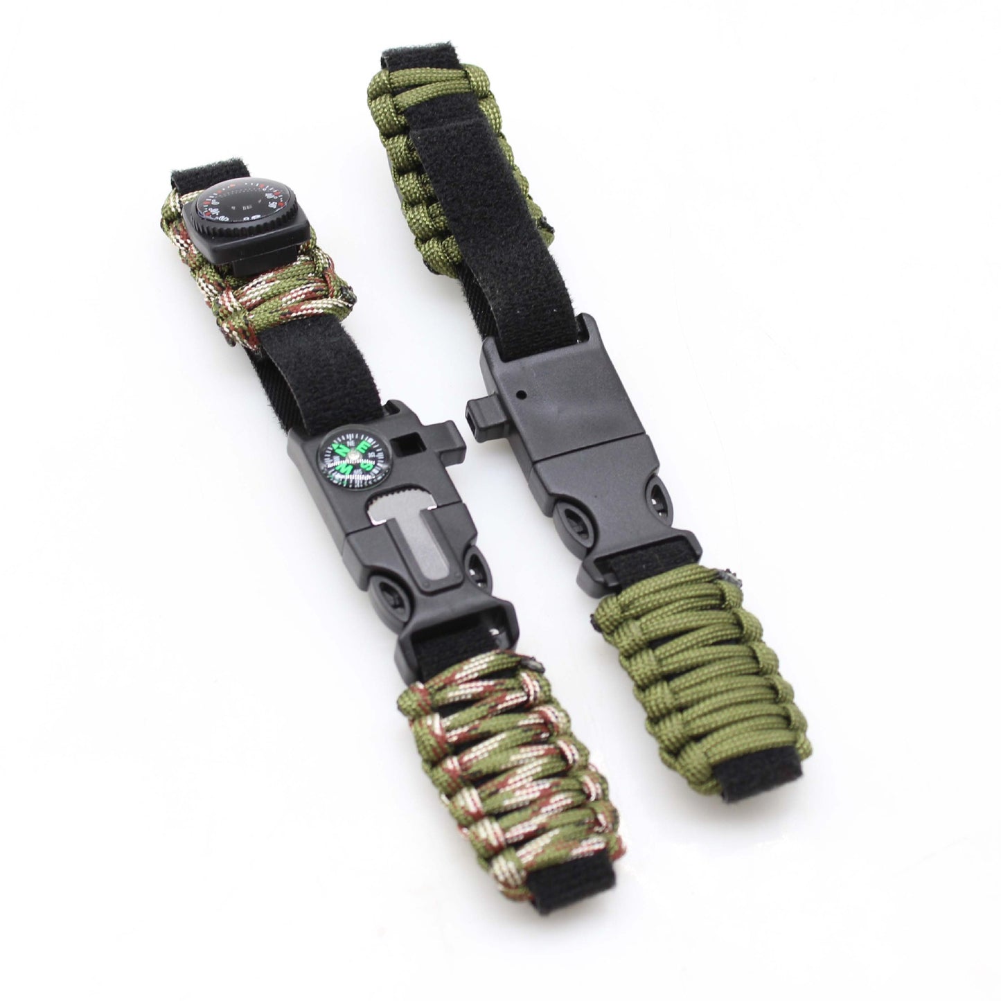 Woven Outdoor Wild Survival Compass Strap Bracelets