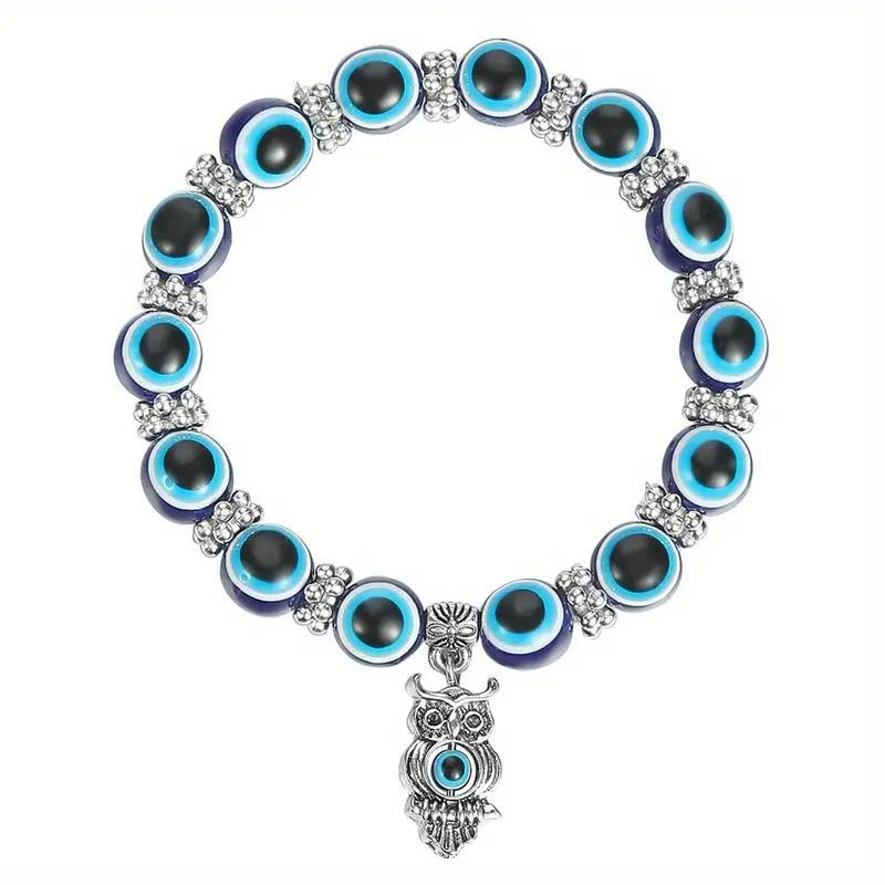 Devil's Eye Resin Round Beads Fatima Pendants