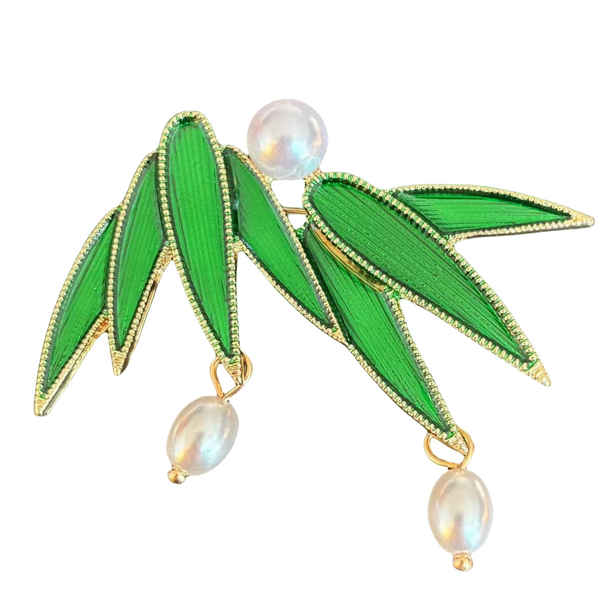 Golden Pearl Corsage Wheat Brooch Female High-grade Brooches