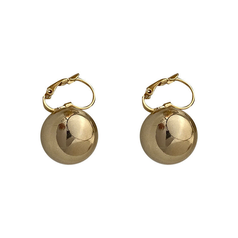 Women's Metal Round Beads Clip Exquisite Fashion Design Trendy Rings