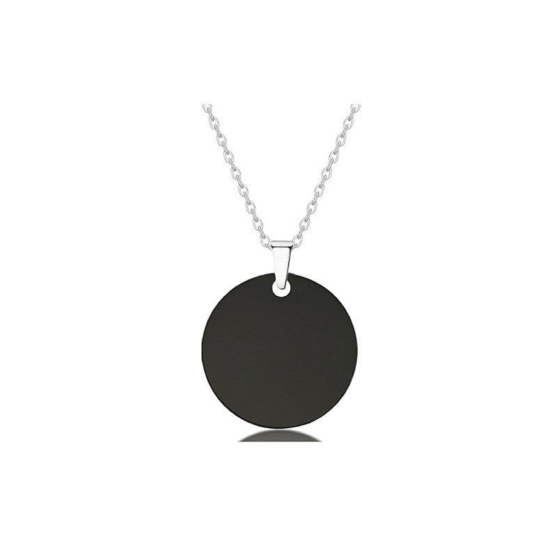 Laser Color Printing Material Holiday Gift Lettering Stainless Necklace