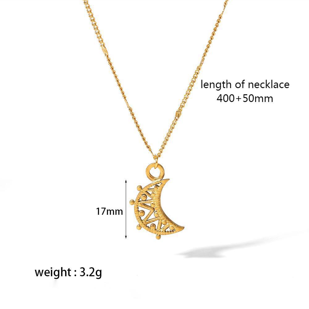 Key Gold Stainless Steel Fashion High Necklaces