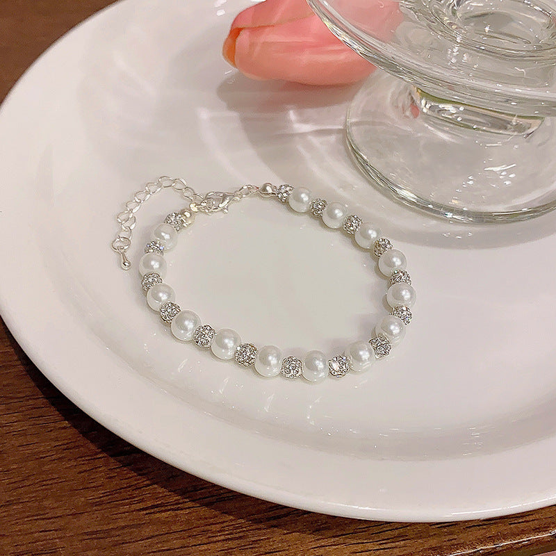 Wind Pearl Retro Minority Temperament Beaded High Sense Bracelet