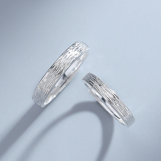 Women's & Men's Years Mark Couple One Pair Korean Simple Rings