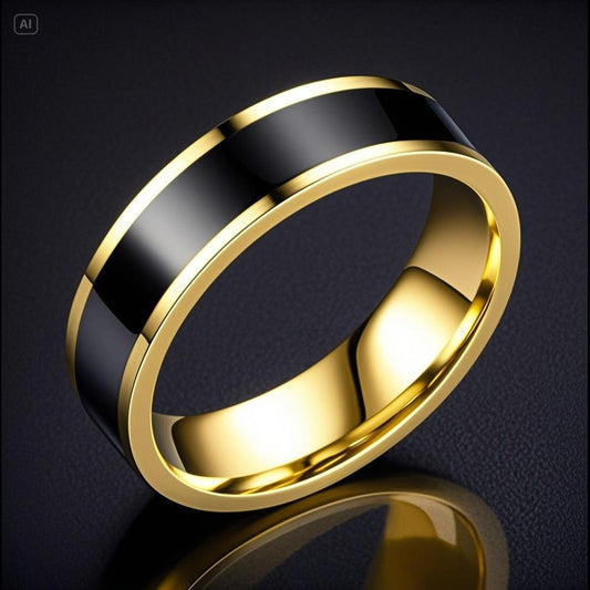 Women's Stainless Steel Female Niche Advanced Style Wide Titanium Simple Ring