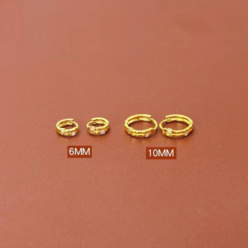 High-grade Round Eardrops Trendy Ear Clips Rings