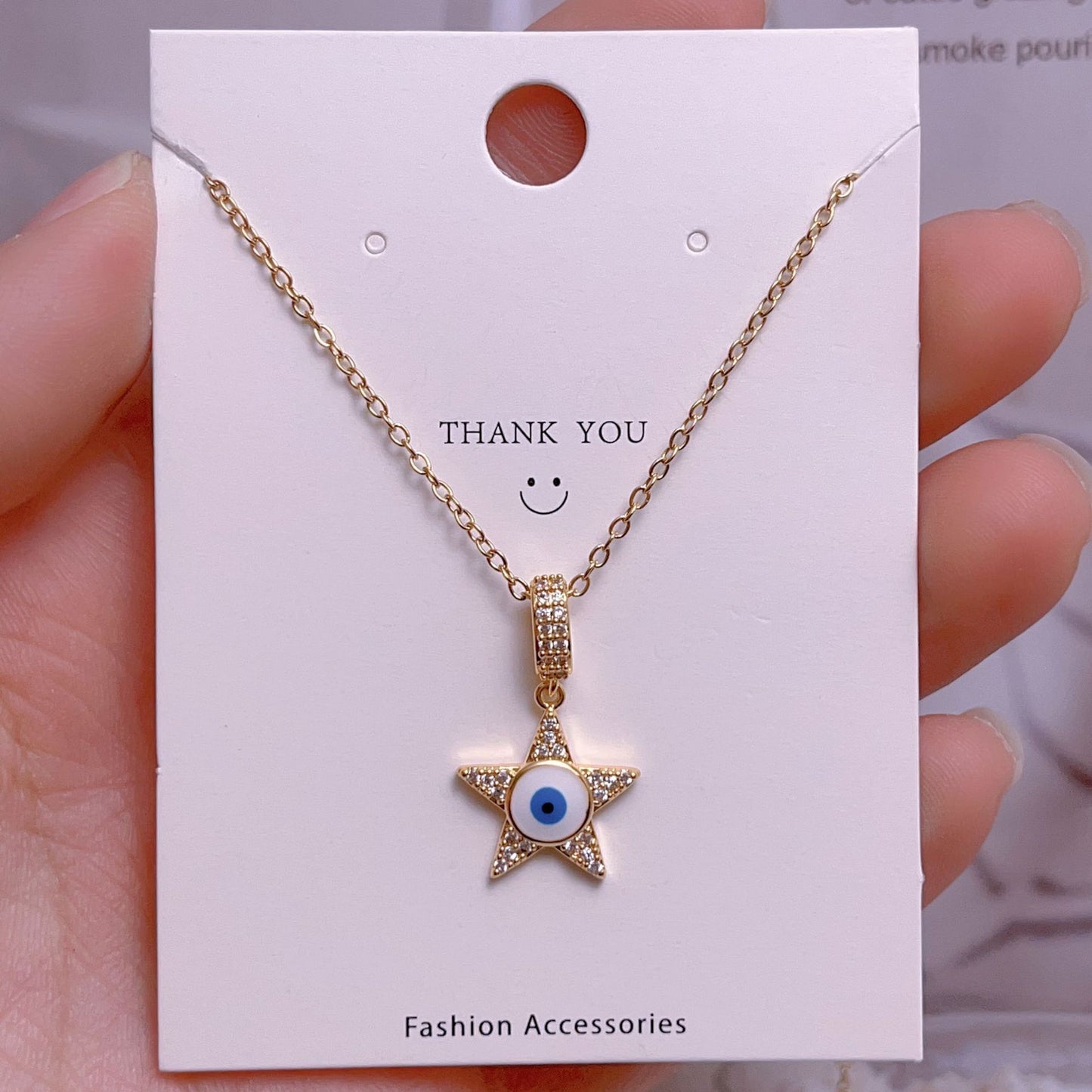 Eye Female Fashion Personality Titanium Steel Clavicle Necklaces