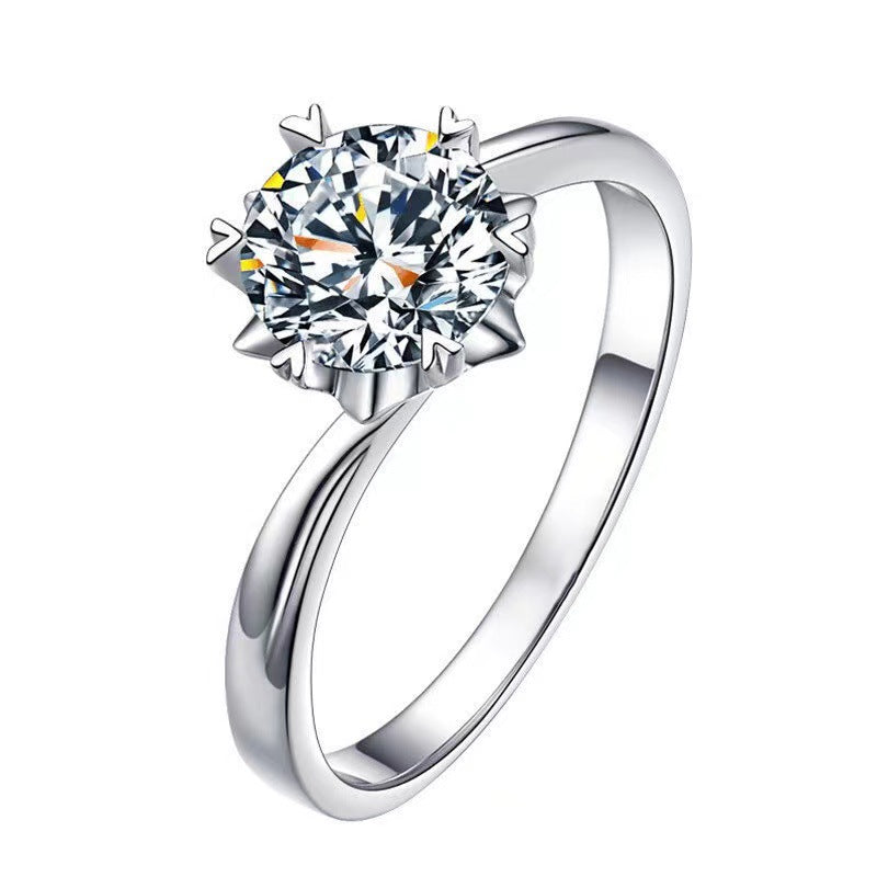 Moissanite Female Affordable Luxury Fashion Niche Rings