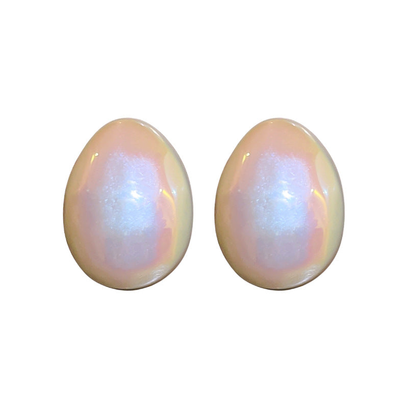Needle Beanie Mermaid Pearl Personality French Style Earrings