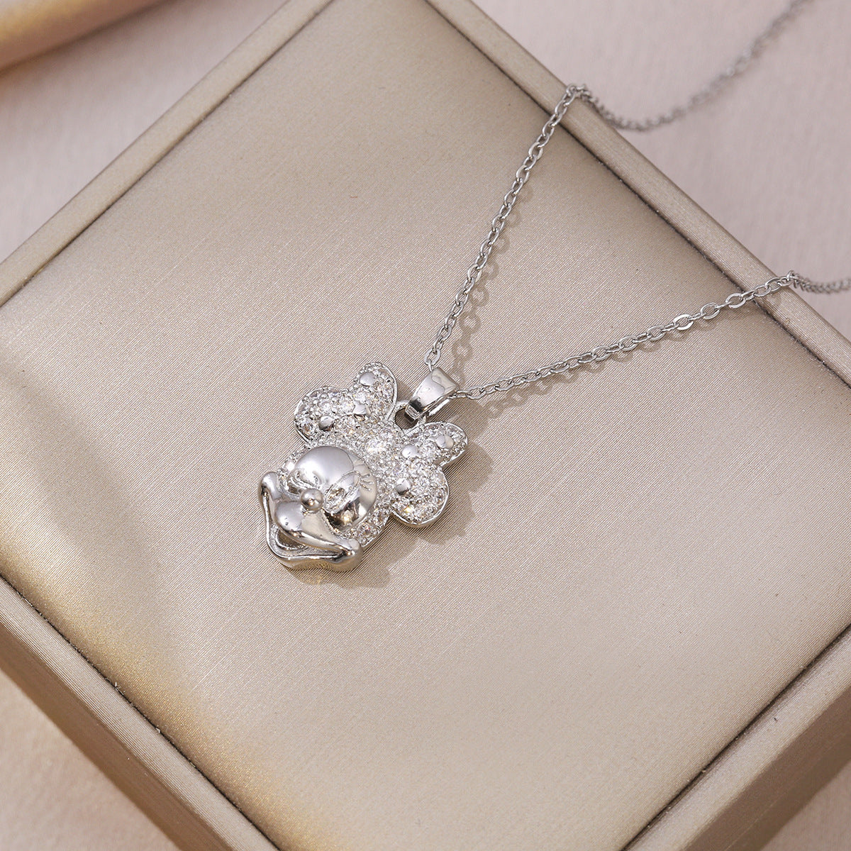 Female Mouse Zircon Minority Fashion Design Necklaces