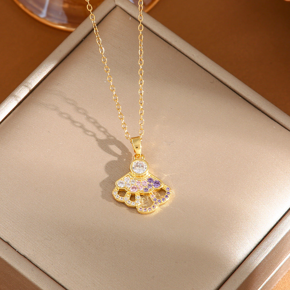 Women's Titanium Steel No Fading High-grade Design Necklaces