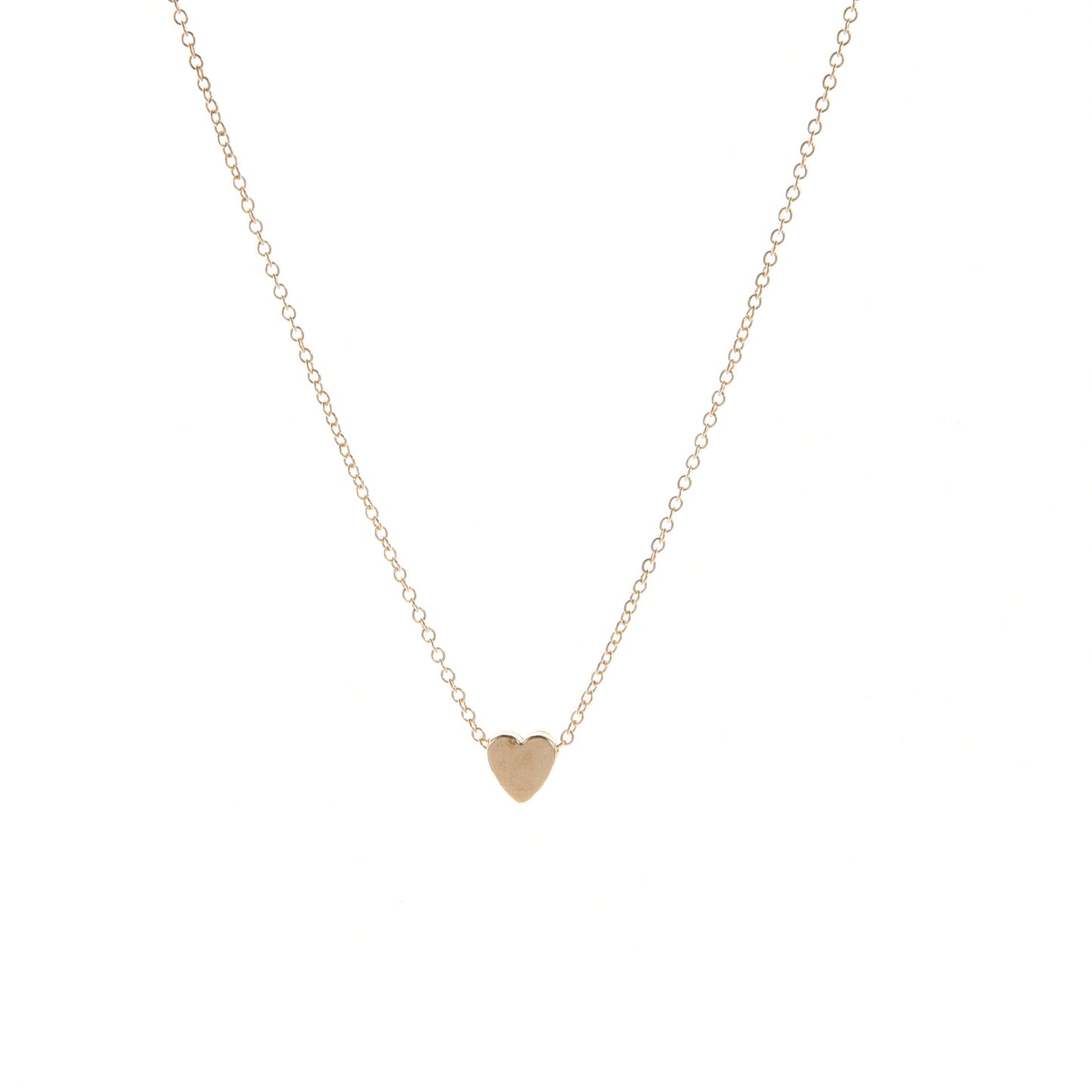 Beautiful Simple Peach Heart Gold Sier Necklaces