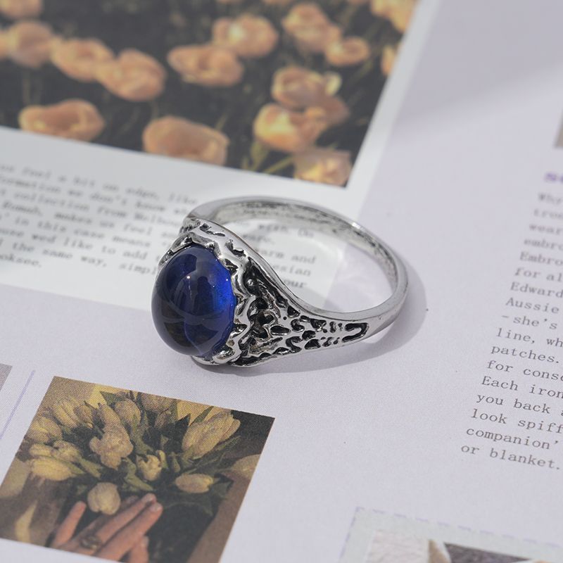 Fashion Creative Stone Gem Simple Temperament Rings