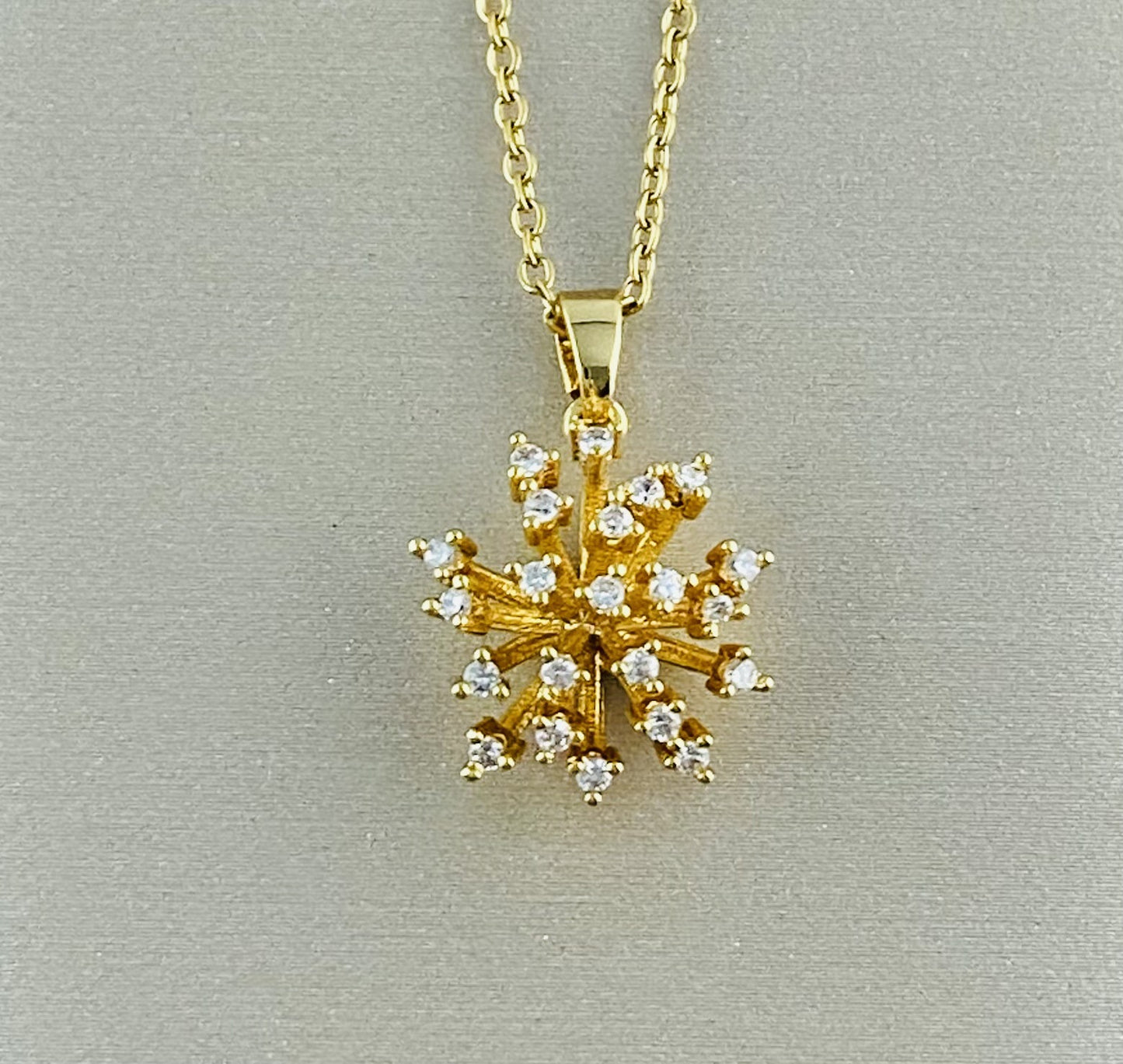 Women's Real Gold Plating Opal Fox Clover Pendants