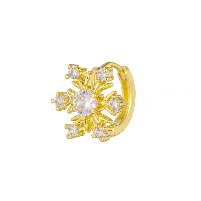Micro Inlaid Zircon Clip Female Creative Rings