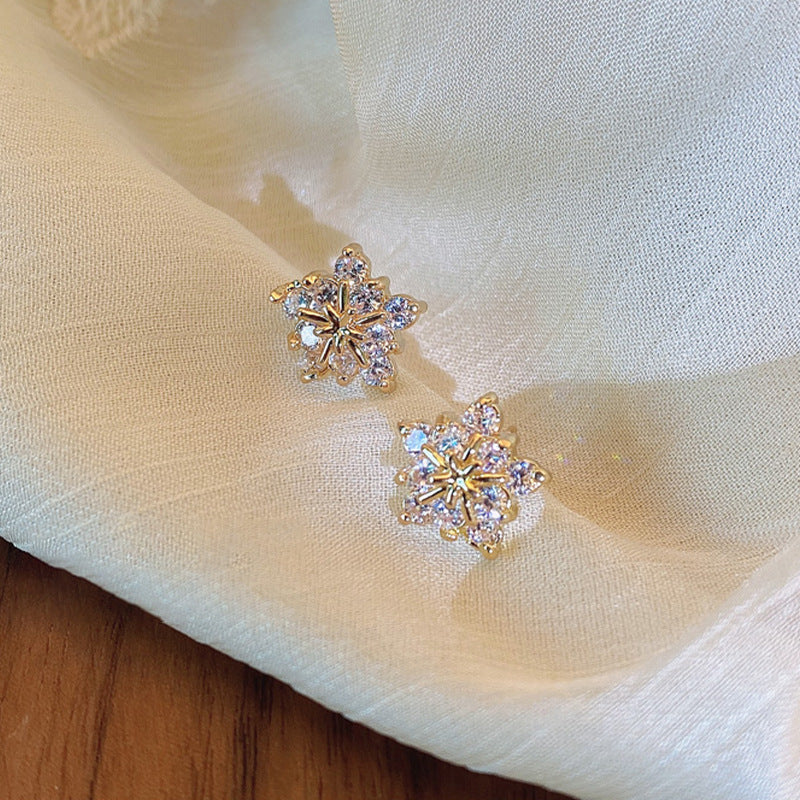 Sier Needle Fashion Minimalism Temperamental Trendy Earrings