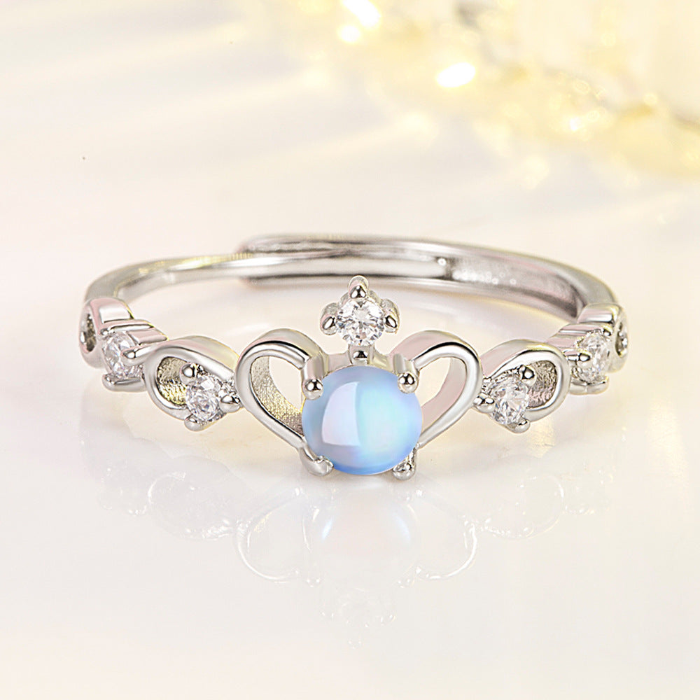 Women's & Men's Personality And Open Moonlight Lovers Couple Rings