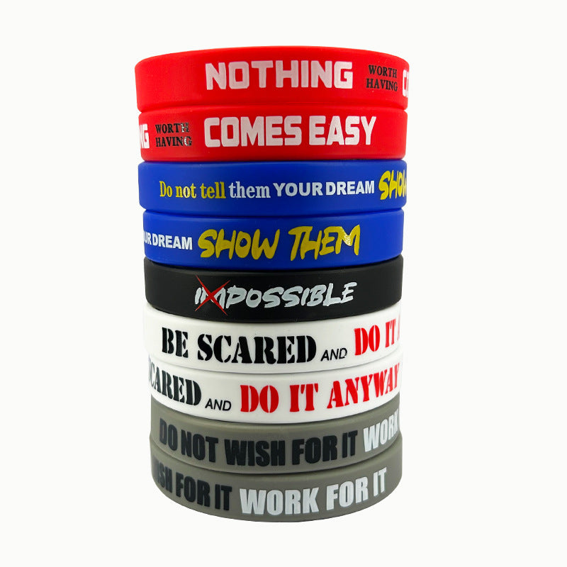 Flag Inspirational Faith Silicone Horse Party Graduation Rings